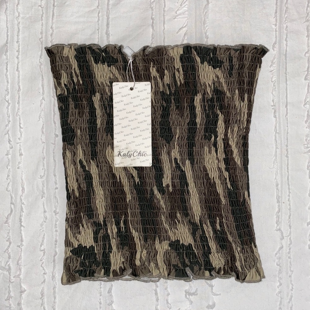 Camo tube top